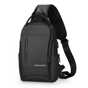 Sling Crossbody Bags Men USB Charging Chest Pack Short Trip Messengers Bag Shoulder Bag